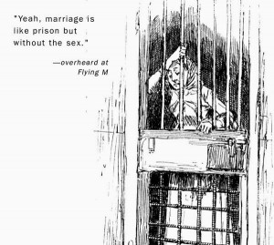 ... behind bars & Quotes on Relationship between prision and Marriage