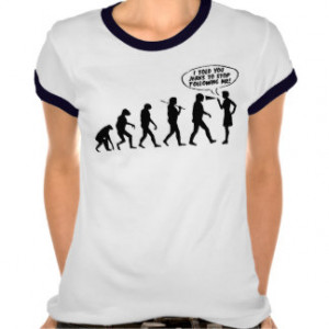 Evolution Of Men & Women Pepper Spray Shirt
