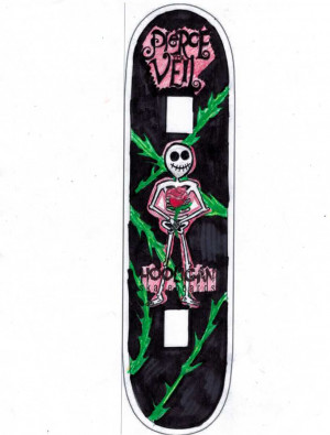 Sleeping With Sirens Tattoo Quotes Pierce the veil skate deck by