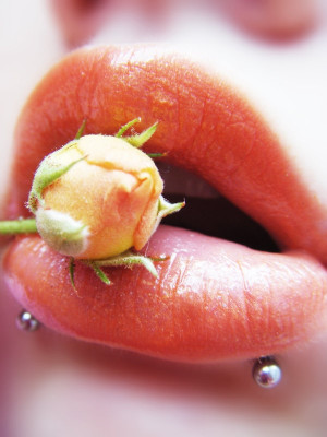 sensual and seductive lips