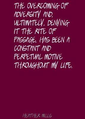 The Overcoming Of Adversity And Ultimately Denying It The Rite Of ...