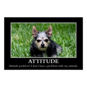 don't have an attitude problem (L) Posters
