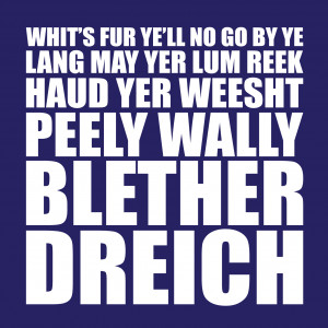 Scottish Sayings