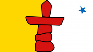 Nunavut Flag Nunavut Coat-of-Arms Nunavut Position Map