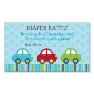 car_transportation_diaper_raffle_tickets_business_card ...