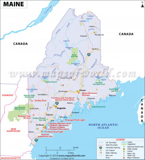 Reference Maine Map
