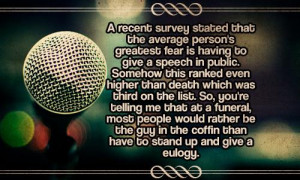 The Guy Coffin Than Have Stand And Give Eulogy