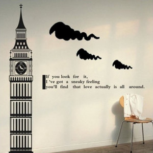 Big Ben Tower of London Clock Tower- Say Quote Word Lettering Art ...