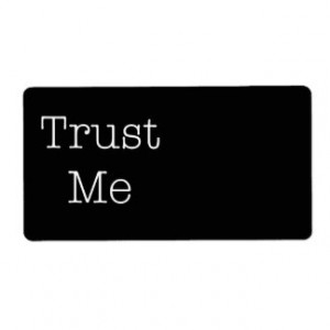 Trust Me Quotes Inspirational Faith Quote Shipping Label
