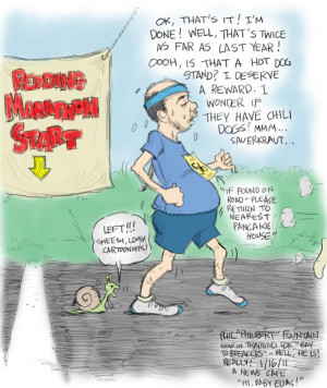 Funny Marathon Cartoons This cartoonist's claim to