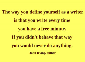 Artful Quote: John Irving - Day 196