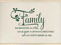 Family Wall Quotes. Family Like Branches CODE Vinyl Wall Quotes ...