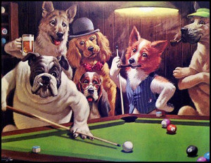 Dogs Playing Cards Art | Now let's see real dogs playing poker!