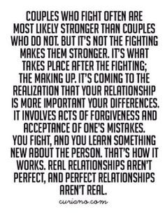 different view to relationships. I guess that's why I've always ...