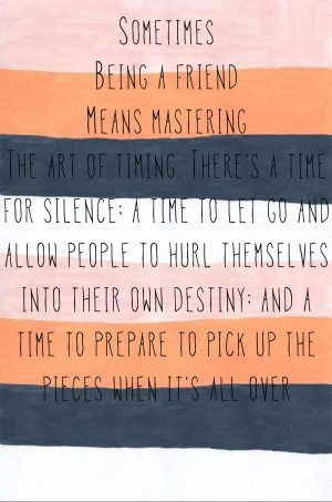 Art Of Timing. There’s A Time For Silence; A Time To Let Go ...
