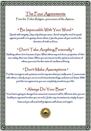 The Four Agreements Summary by Don Miguel Ruiz