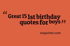 cute quote on a one year old's birthday,for your cute boy birthday ...