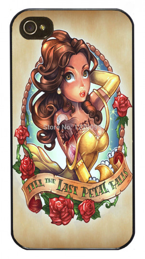 Retail Vintage Princess Tattoo Quote Bad Fairy Print Durable Plastic