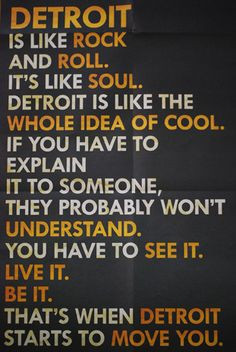 Detroit ~ If it has soul, be it a city or a car, then (and only then ...