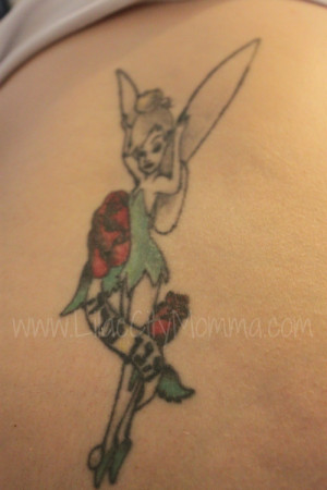 Lower Back Tinkerbell Tattoos