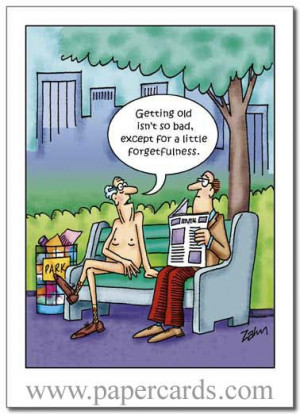 Little Forgetfulness (1 card/1 envelope) Oatmeal Studios Funny ...