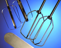 Photograph Print of Baking Supplies: Beaters and Icing Spatula, Blue ...