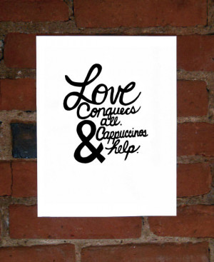 Love Conquers All - Wall Art Quote Print