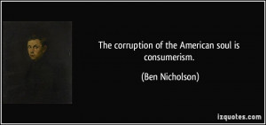 American Consumerism Quote
