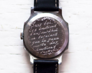 Engraved mens watch Engraving on wa tch - back case of any watch in my ...