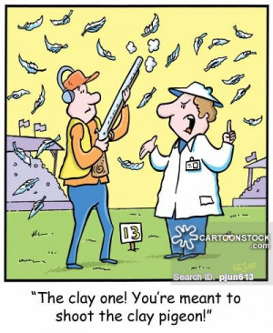 Clay Pigeon Shooting cartoons, Clay Pigeon Shooting cartoon, funny ...