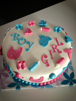 gender reveal taart met ooievaar gender reveal taart en cupcakes