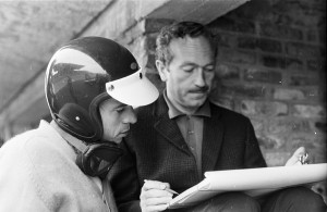 Jim Clark and Colin Chapman chat on the eve of the race © Getty ...