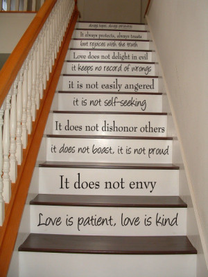 Love is Patient, Love is Kind - 1 Corinthians 13 - STAIR CASE - Bible ...