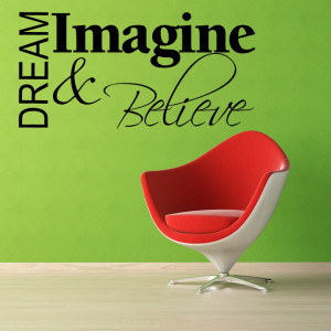 Dream Create Inspire Wall Decal Quote Home Decor
