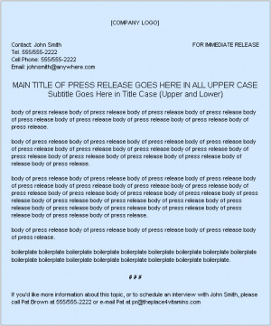 Headline – the main title of the news. Make it 8 words or less ...