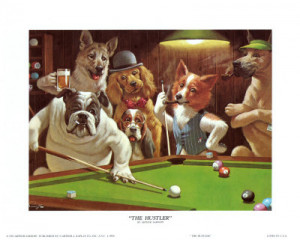 The Best Dogs Playing Pool Posters