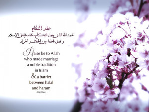 ... some beautiful Muslim Marriage quotes showing the beauty of Marriage