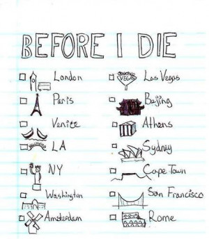 Life Bucket List Tumblr 
