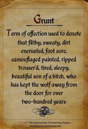 Grunt #Marine #USMCOld Style, Marines Mom, Semper Fi, Usmc, Grunt Life ...