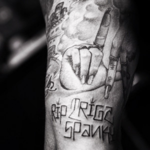 Estevan Oriol RIP Trigz Rip Spanky Tattoo