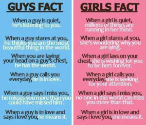 Categories » Interesting Facts » Guy Girl Facts