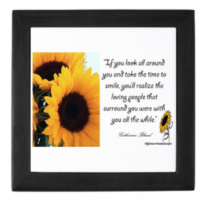 Aunt Gifts > Aunt Living Room > Sunflower Quote Keepsake Box