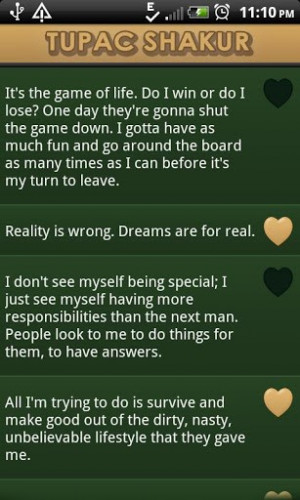 View bigger - Tupac Shakur Quotes Says for Android screenshot