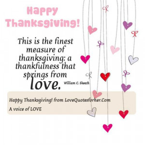 Happy thanksgiving love - Love Quotes for her and him
