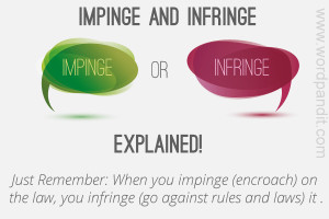 infringe originating from the latin word infringere meaning to break ...