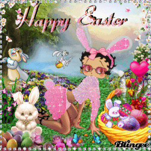 easter happy easter betty boop with betty boop easter betty boop happy ...