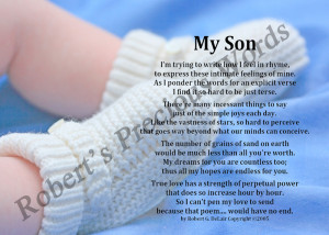 my son poem size 5x7 poem $ 7 95 8x10