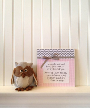 Mom and Baby Love/Bond Quote Plaque 8x8 by lovingLeighYours, $26.00