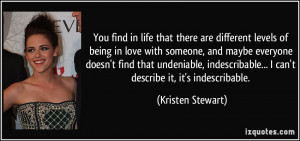 You find in life that there are different levels of being in love with ...
