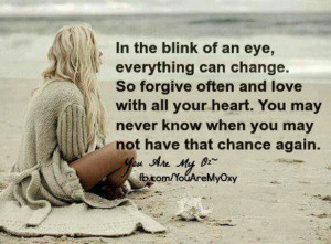 In the blink of an eye